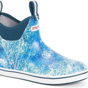 Xtratuf deck boot Mossy Oak Coastal Camo Waterproof Mens size 12 Rubber